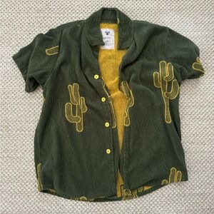 OAS terry swim shirt.